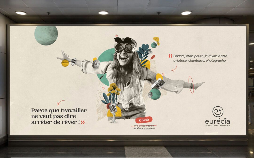 Eurécia rebranding : refonte de l’identité graphique, éditoriale et sonore.